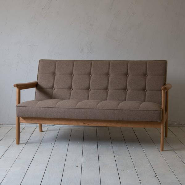 店舗限定】カリモク60【正規販売店】 Kチェア 2シーター フラノ