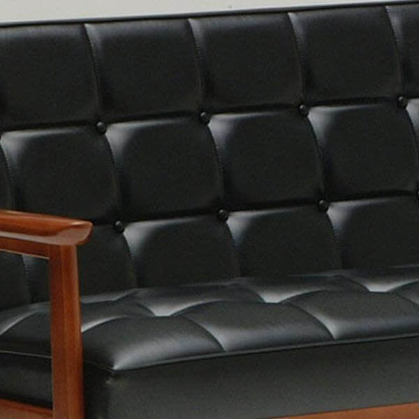 カリモク60【正規販売店】 Kチェア 2シーター スタンダードブラック