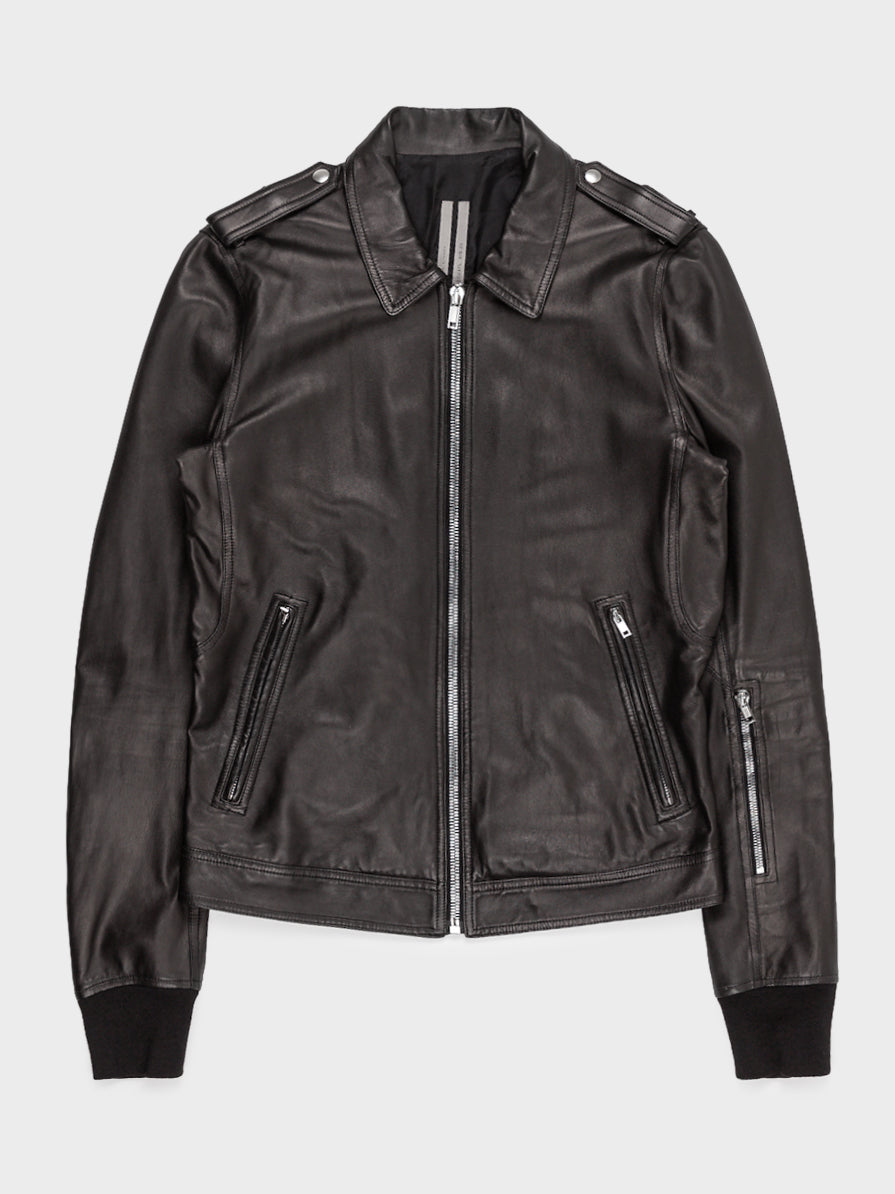 Buy Rick Owens Tecuatl Leather Bomber Online at Groupie