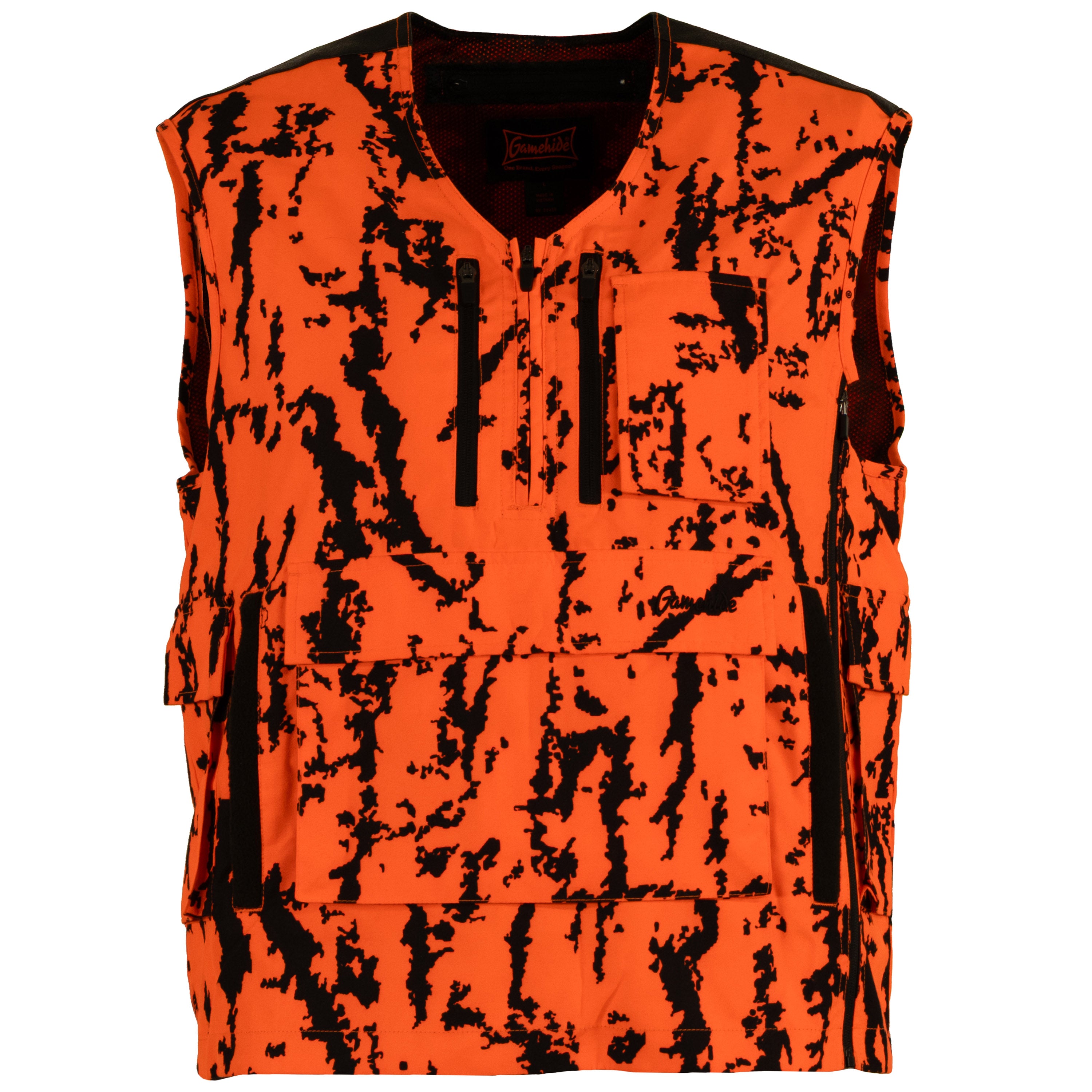 Mountain Pass Vest | Big Game Hunting | Blaze Orange Camo | AJV