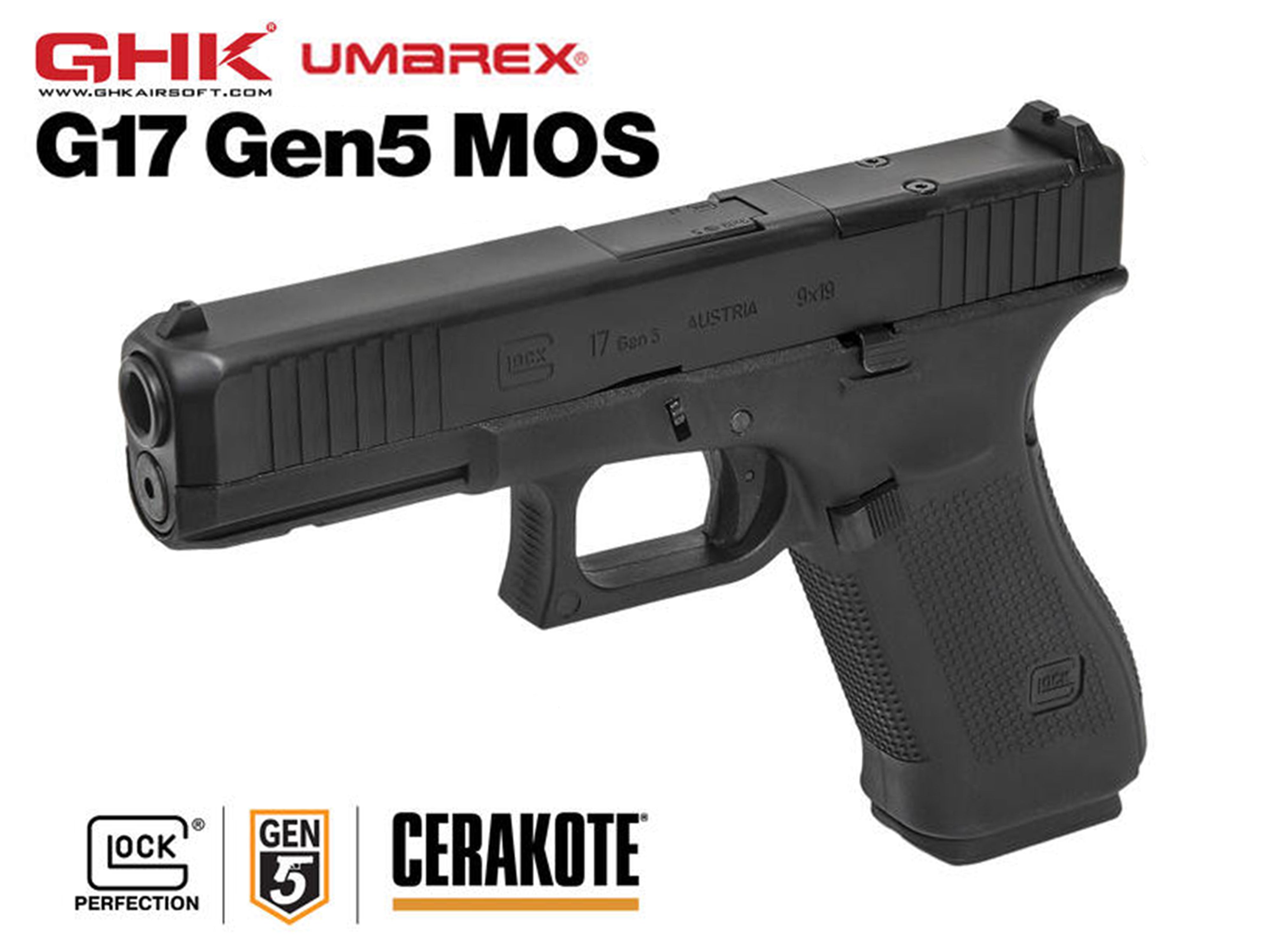 UMAREX | GHK グロック17 G17 GEN5 MOS ガスブローバック ハンドガン