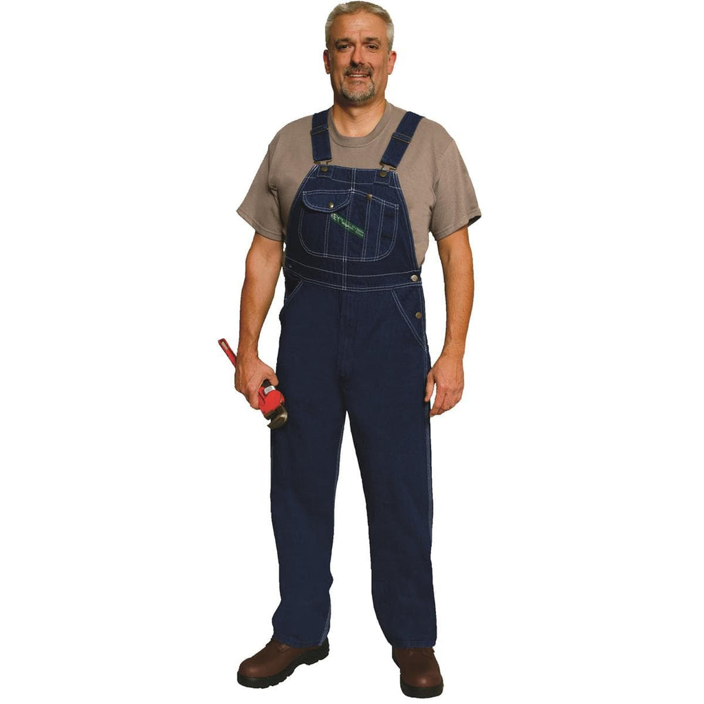 Key Denim Bib Overalls - Indigo Denim Garment Wash | Gemplers