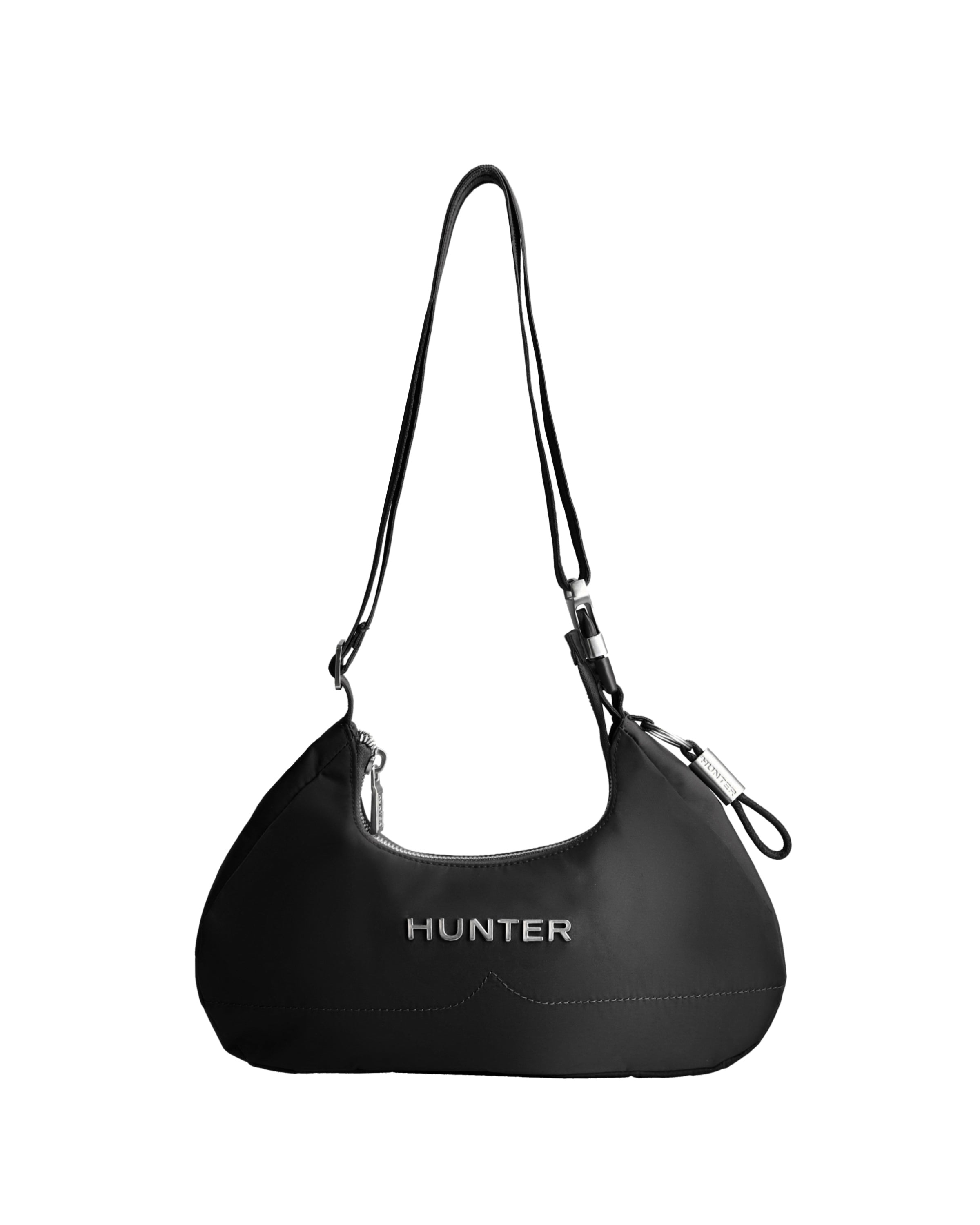 プレミアム ナイロン スピード ショルダー バッグ - ブラック