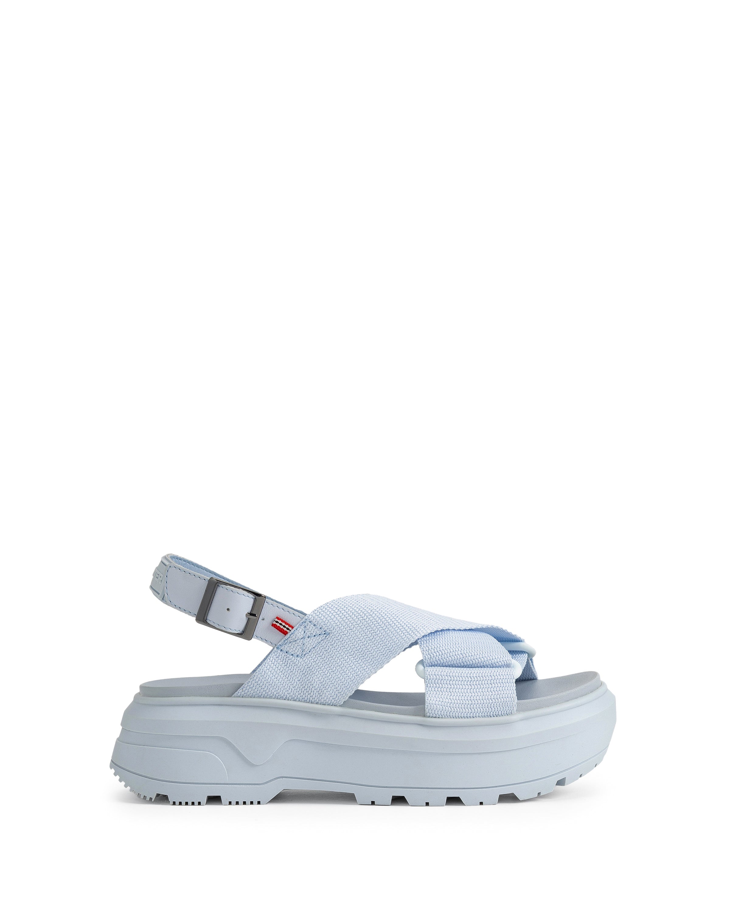 ユニセックス シティ リベル ウェビング クロスオーバー サンダル