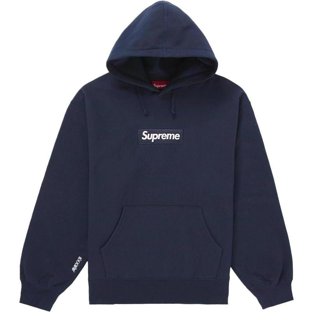 Supreme Box Logo Hooded Sweatshirt (FW25) Navy