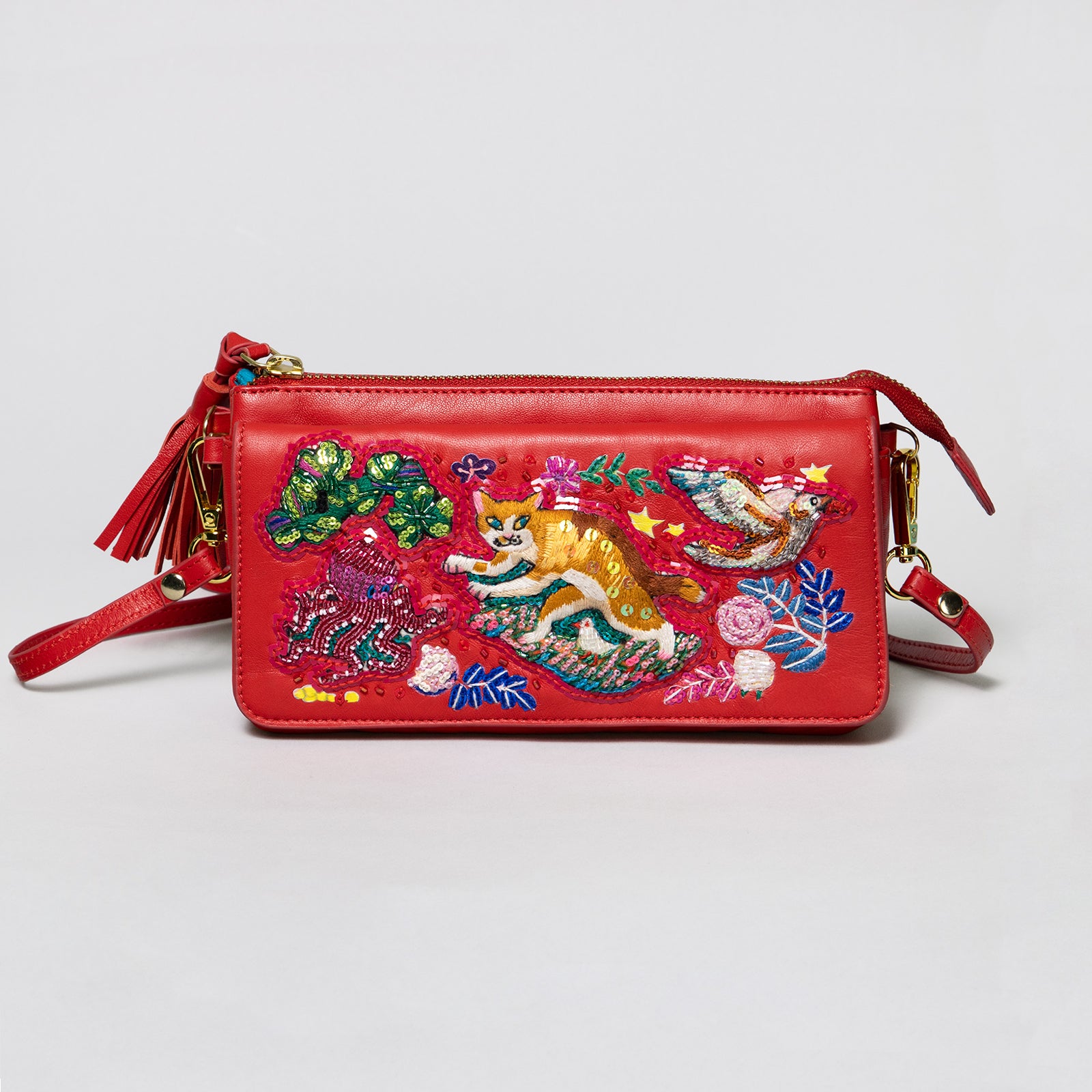 お財布バッグ 草原を逃げるボリス（RD) – ボリス雑貨店