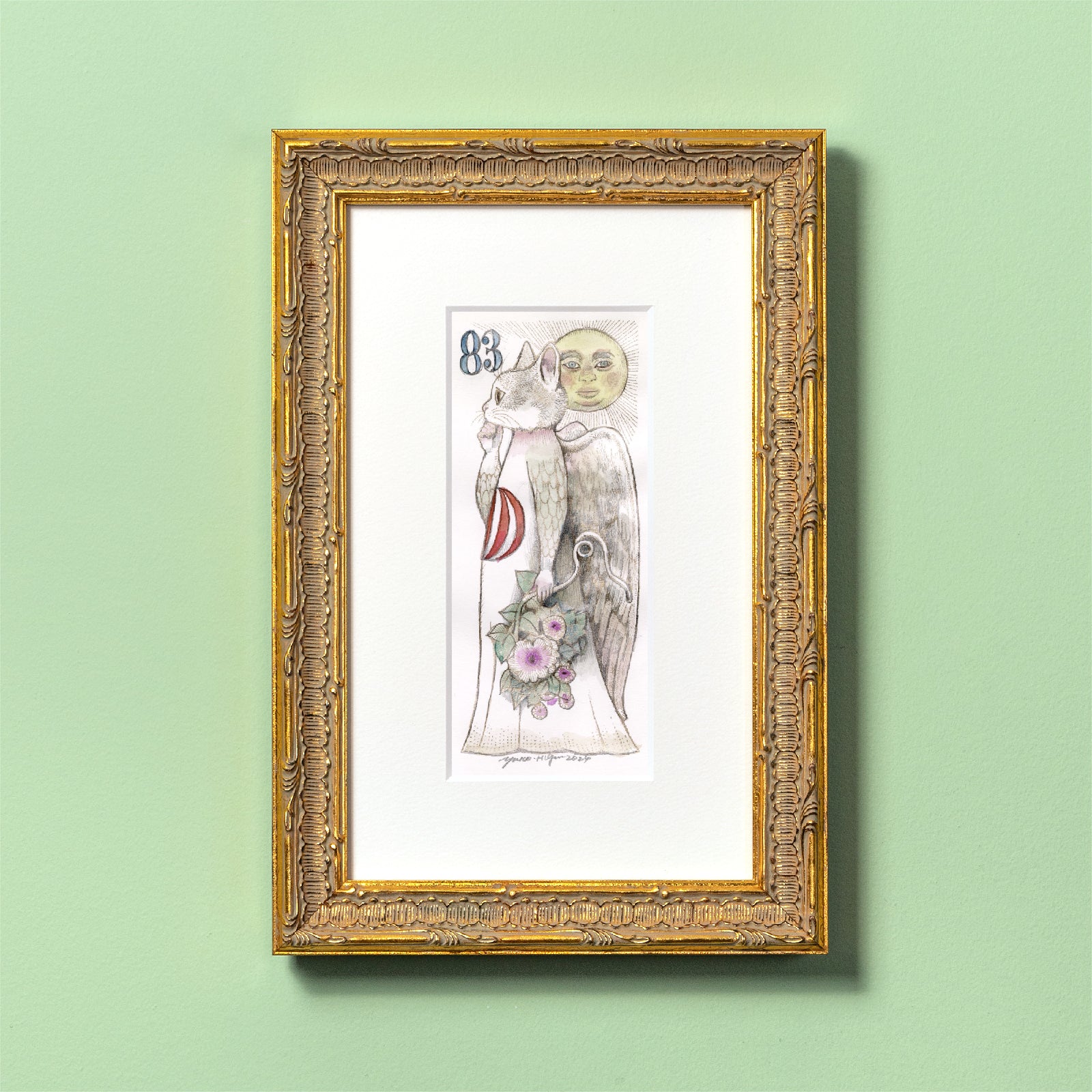 ヒグチユウコ作品 エングレービング「BABEL」 No.83 – ボリス雑貨店