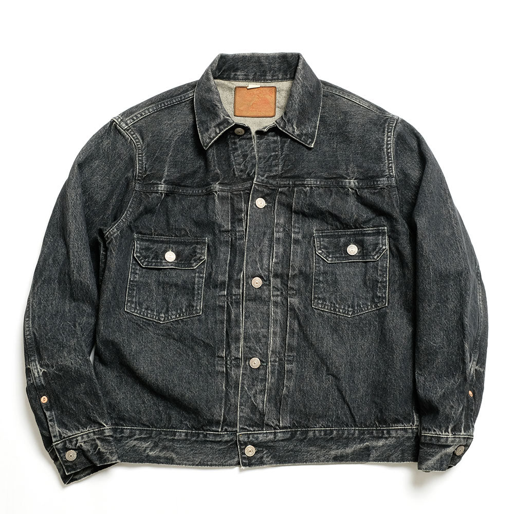 SUGAR CANE - 14.25oz. BLACK DENIM JACKET 1953 AGED MODEL