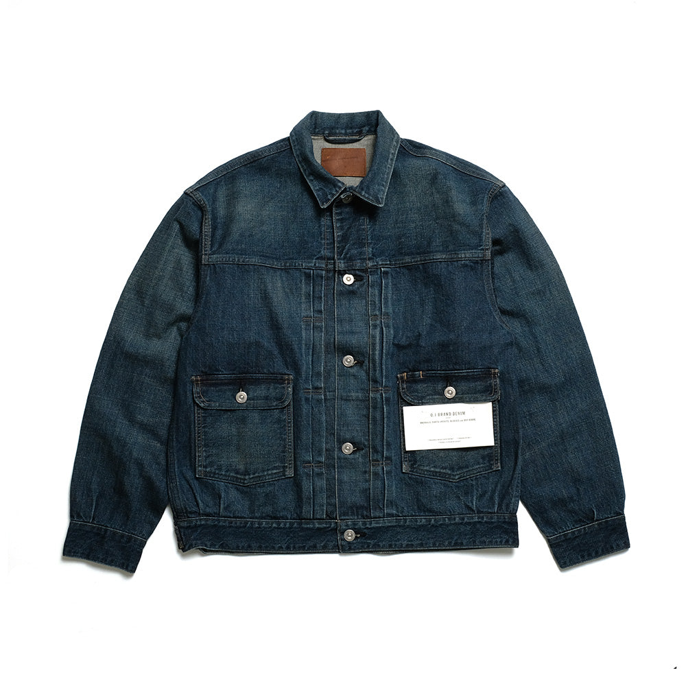 OLD JOE BRAND - LOWER FLAP POCKET JEAN JACKET - FADE INDIGO