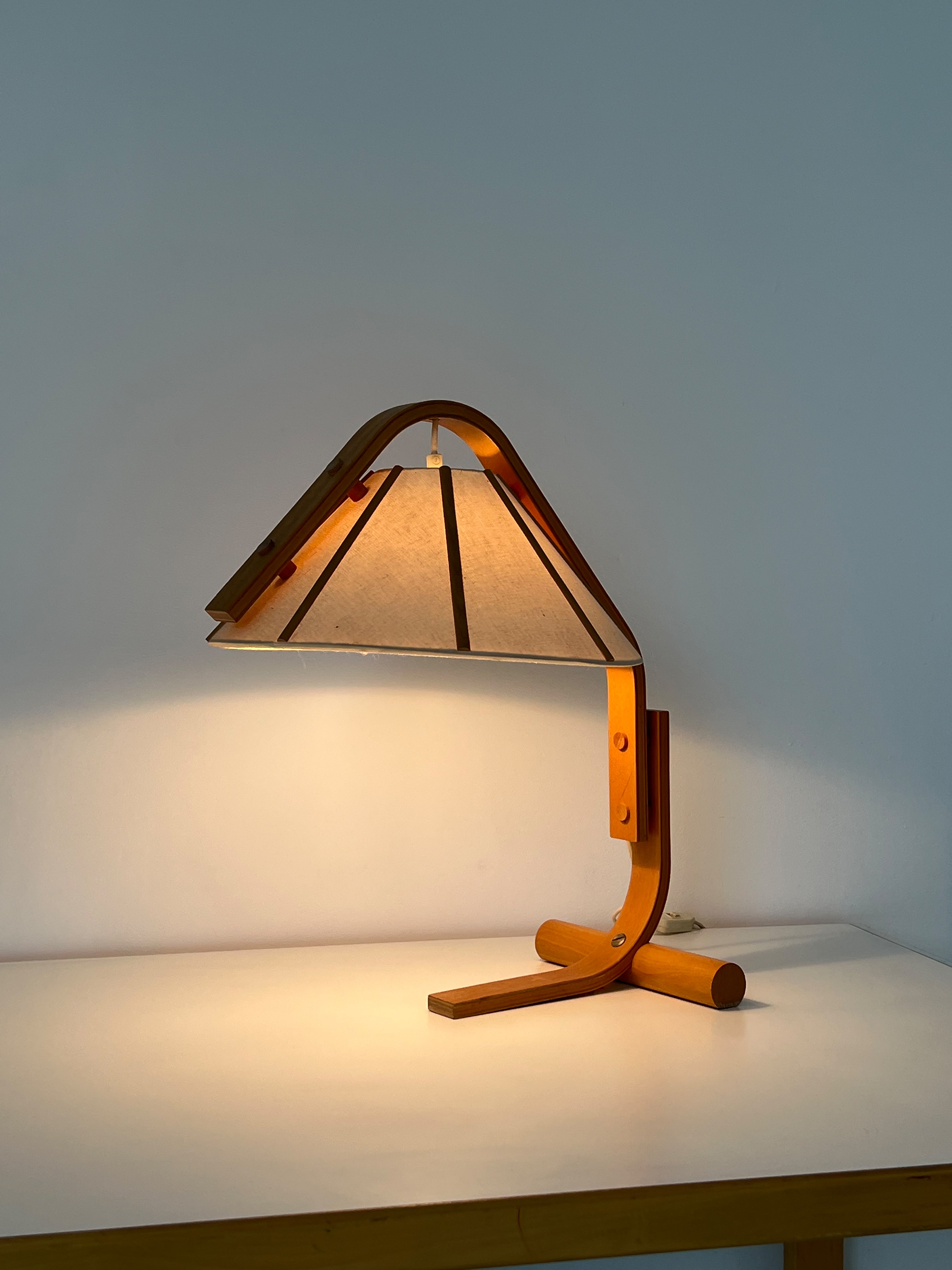 1970s Swedish Beechwood Atneta Lamp by Jan Wickelgren – Home Union NYC