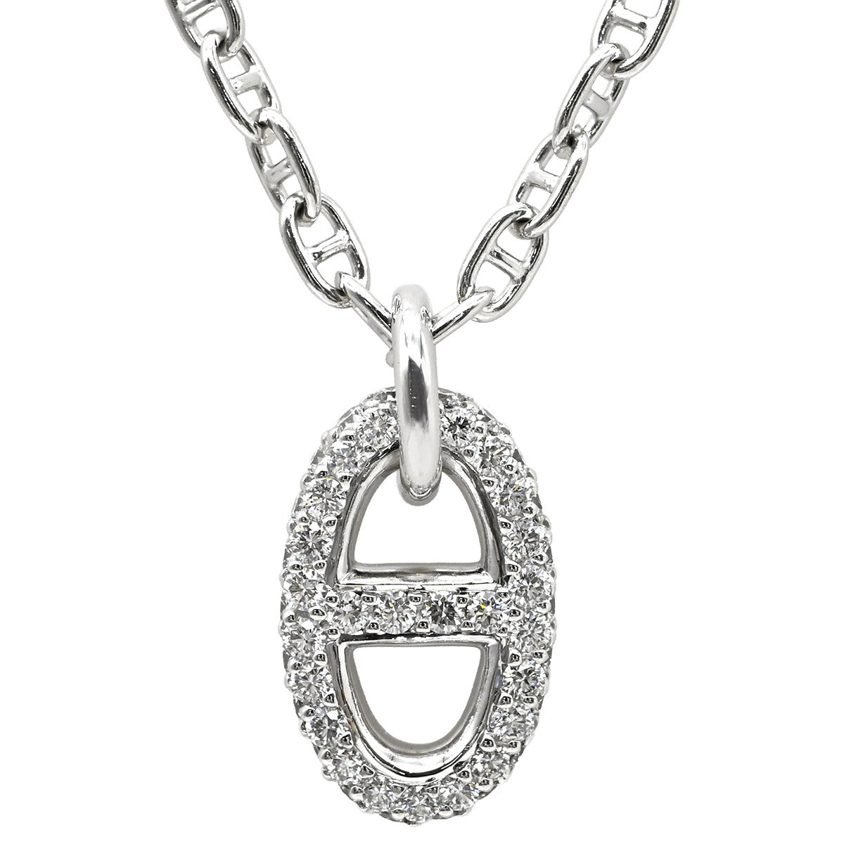 エルメス HERMES ファランドールPM ペンダント H221304B ホワイト