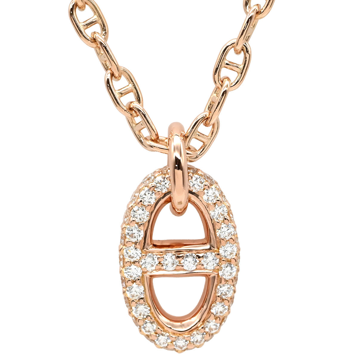 エルメス HERMES ファランドール PM ペンダント H221303B ピンク