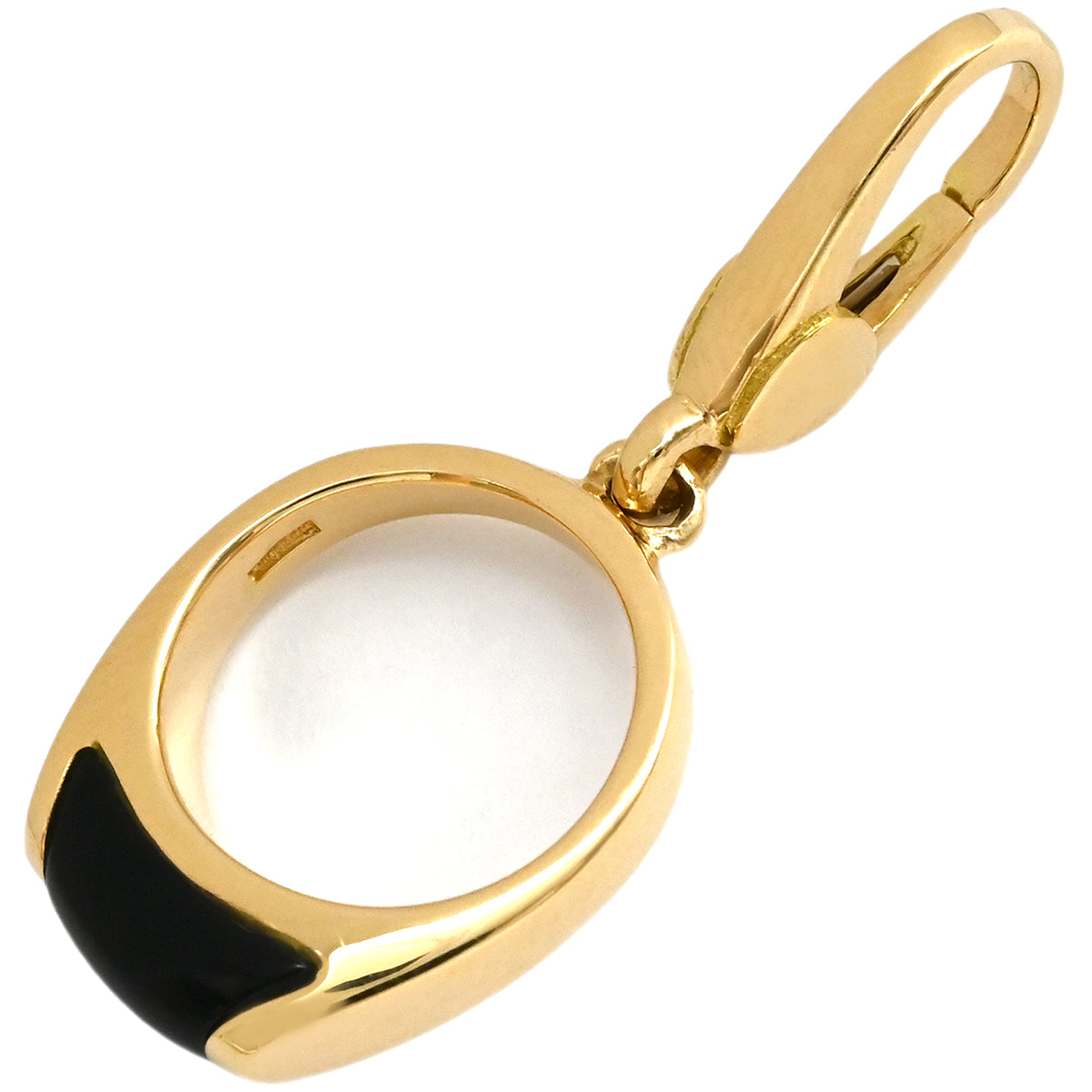 ブルガリ BVLGARI トロンケット イエローゴールド×ブラック チャーム