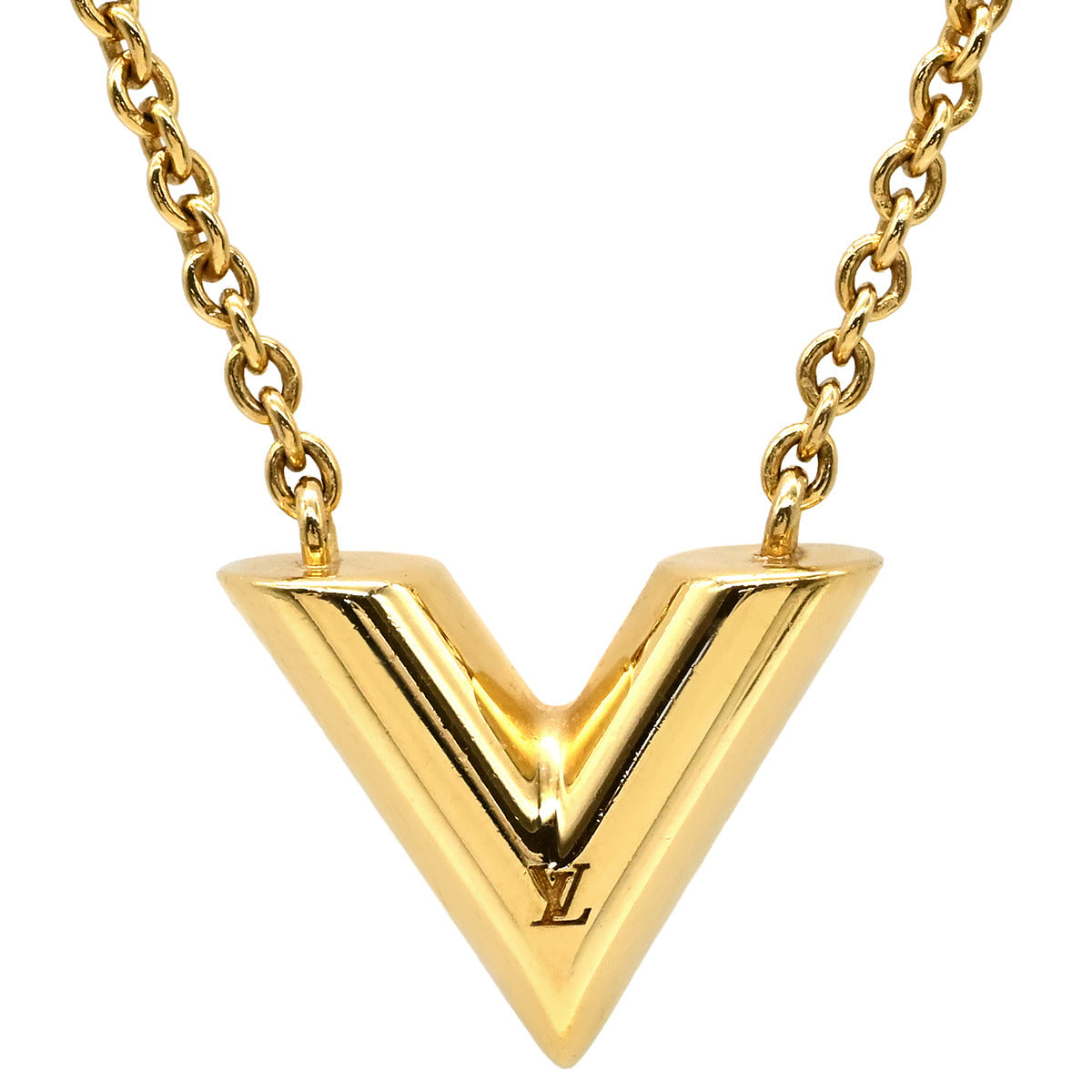 ルイヴィトン LOUIS VUITTON エッセンシャル V M00857 ゴールド GP