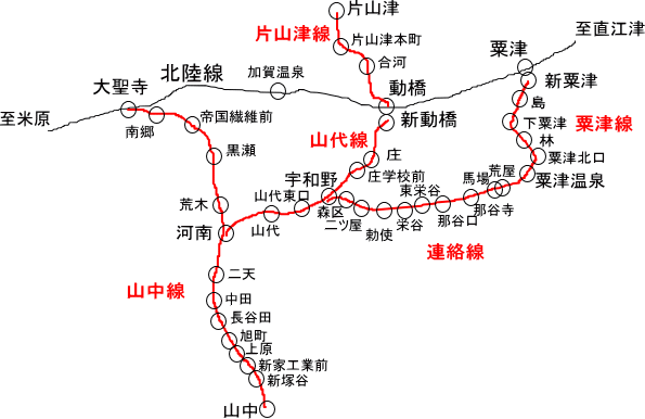 北陸鉄道加南線廃線跡