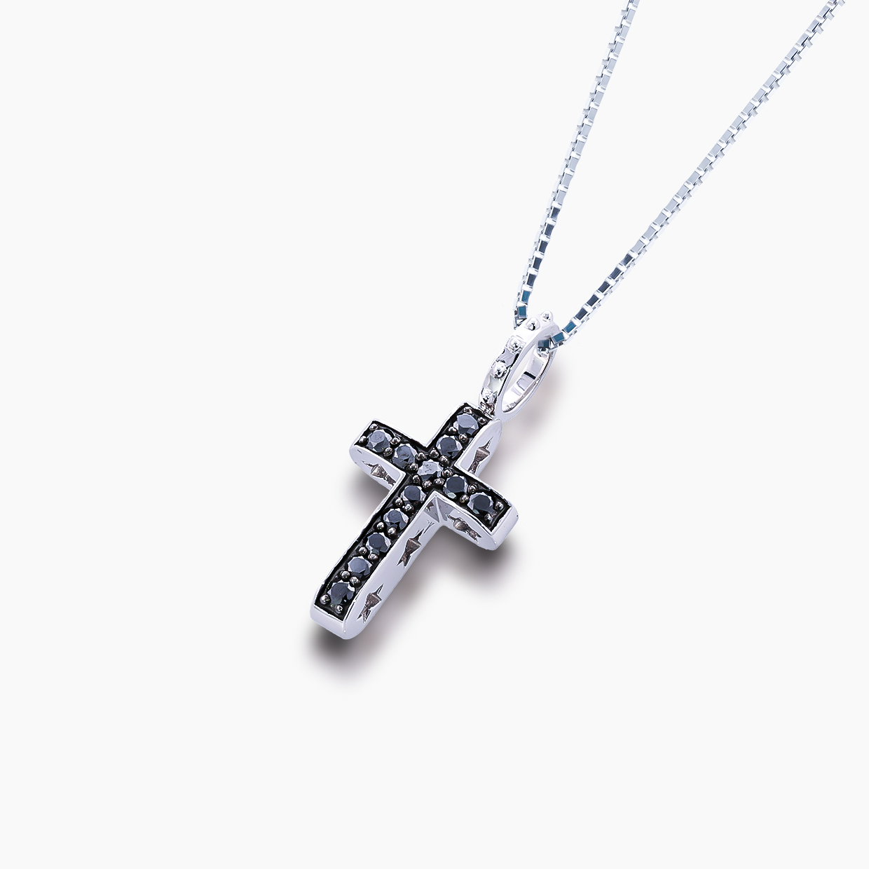 HANAJIMA ONLINE SHOP / K18WGブラックダイヤモンドペンダント