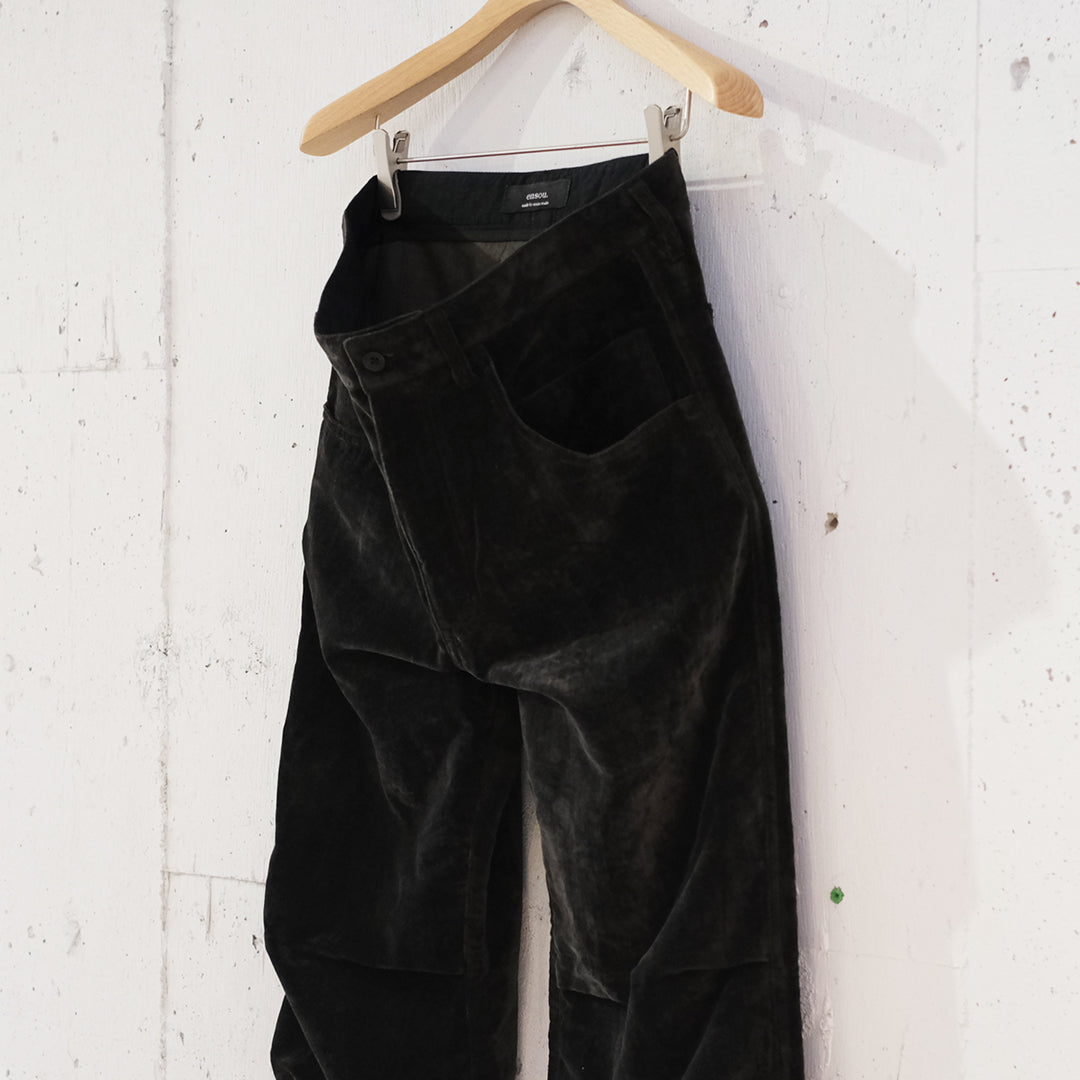 ensou. (エンソウ) - Derby Pants (Sumi-dyed Black) | Harmonia公式