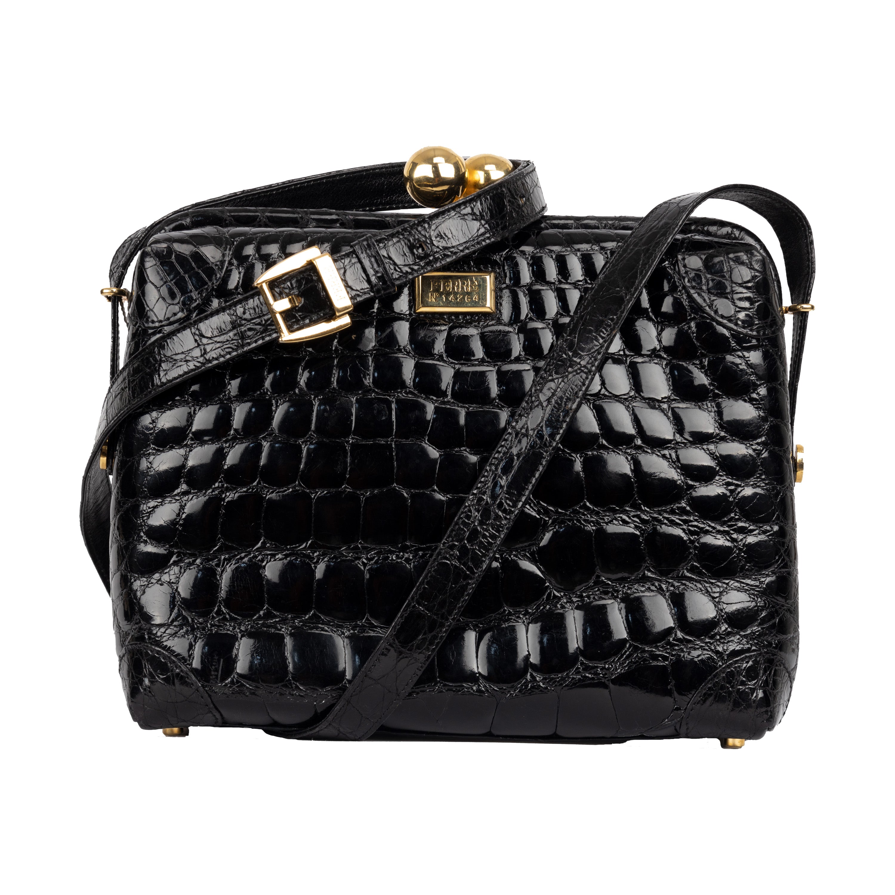 Gianfranco Ferré Exotic Leather Crossbody Bag - '90s | Luxury