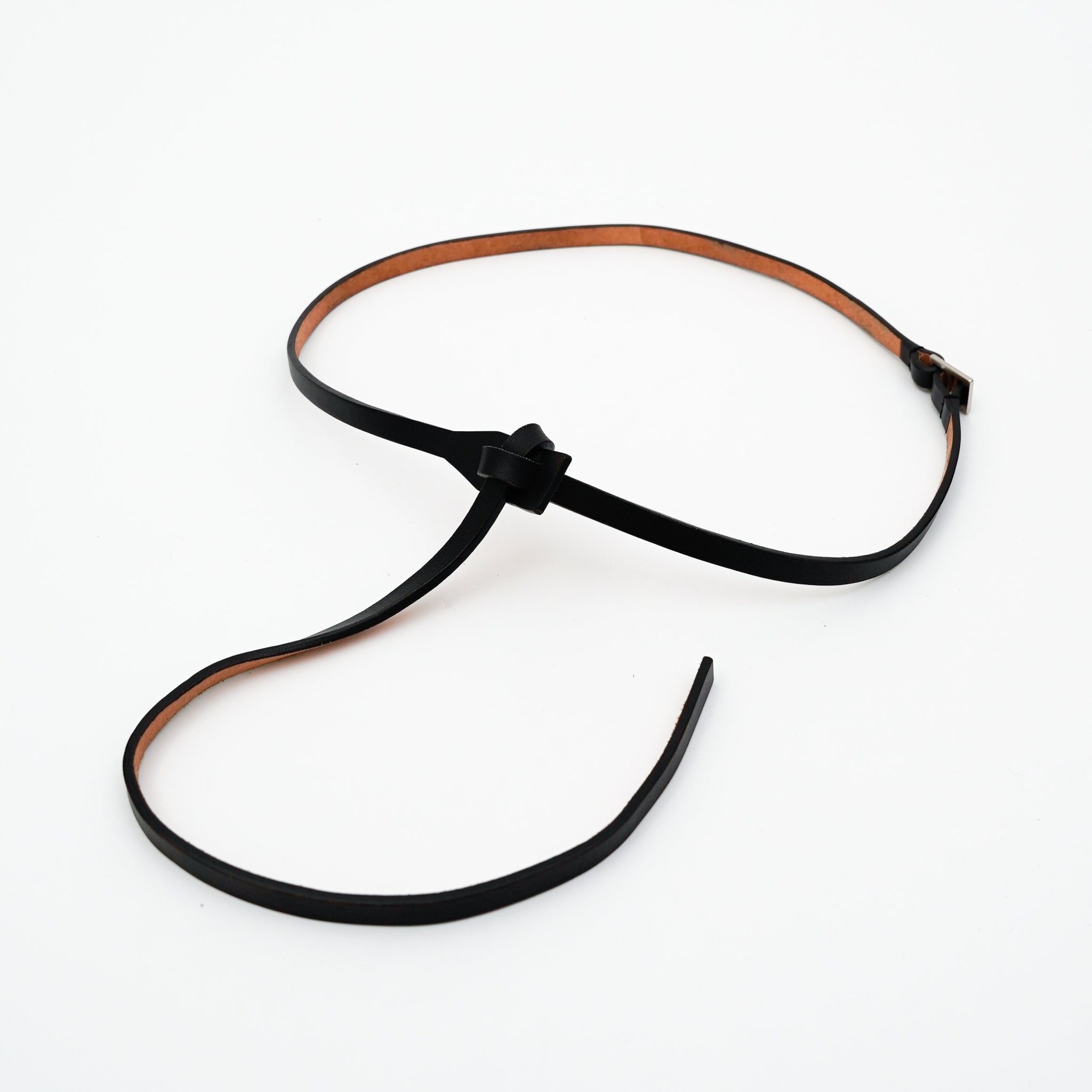HERRIE KNOT BELT / THUG - ITTI | Leather Narrow Leather goods Size