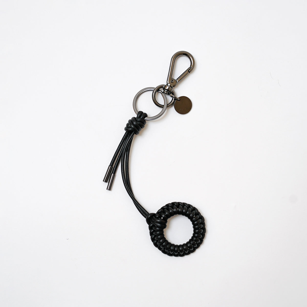 CRISTY KNOT FINGER CIRCLE CHARM BK / RAPTO JP｜ブラックニッケル