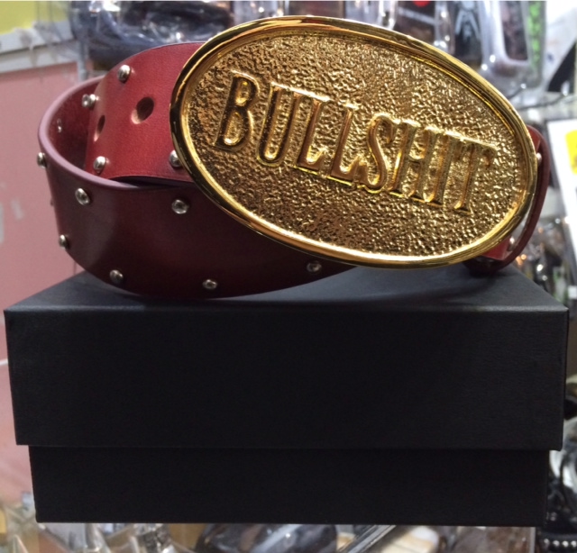 COLLARS坊屋春道着用 BULLSHIT ベルトファイナルモデル（赤