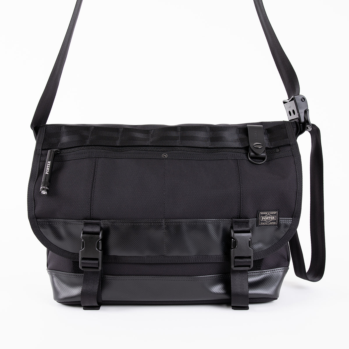 PO-HEAT-MESSENGER-BLK - Porter-Yoshida & Co. HEAT MESSENGER BAG (L