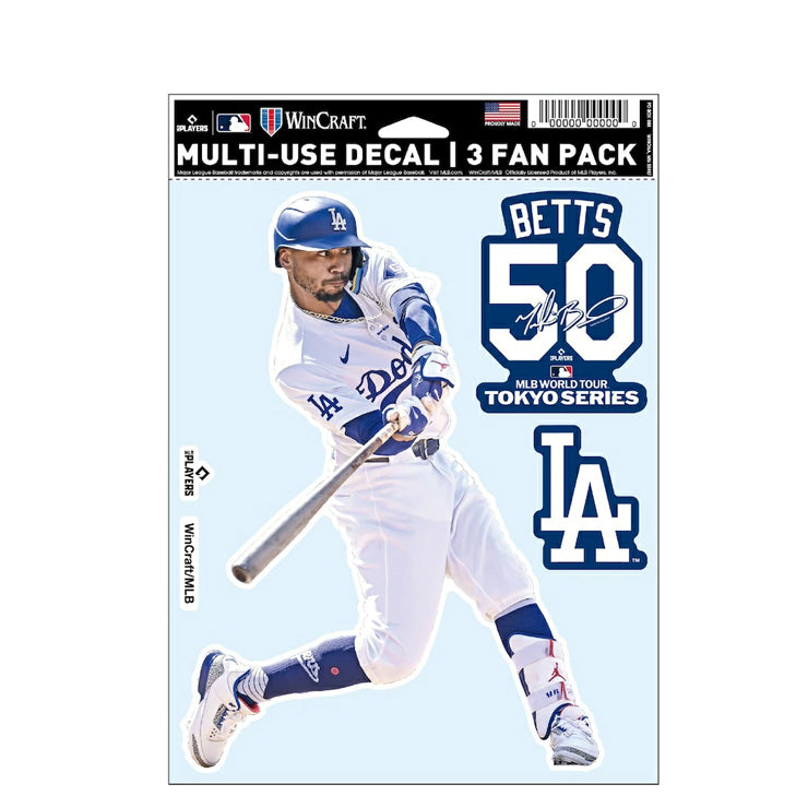 ムーキー・ベッツ MLB Tokyo Series 2025 ファンデカール シール 3枚