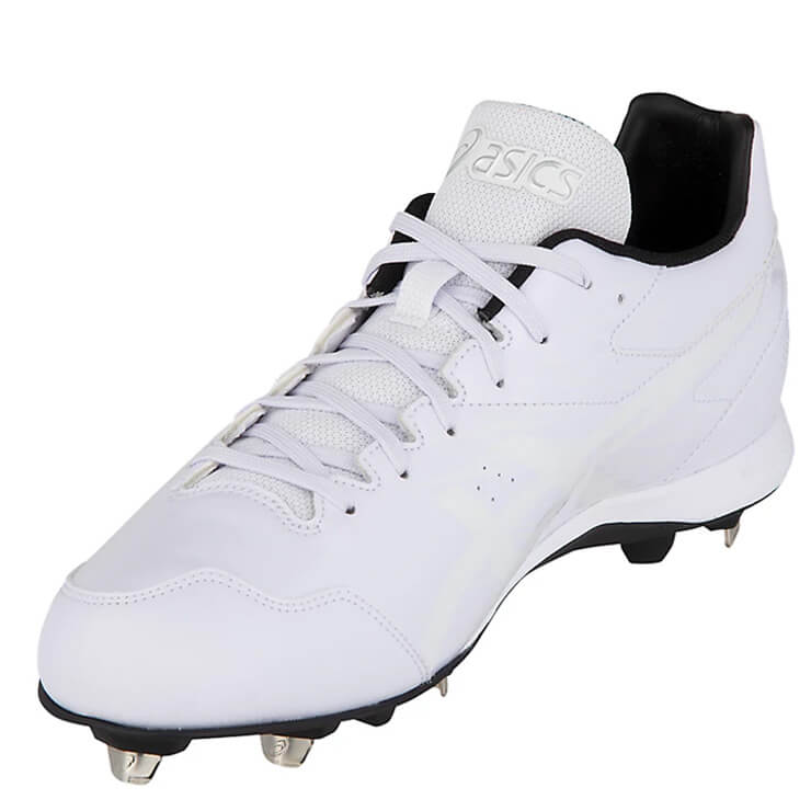 アシックス 野球 白スパイク 金具スパイク ネオリバイブ4 高校野球対応
