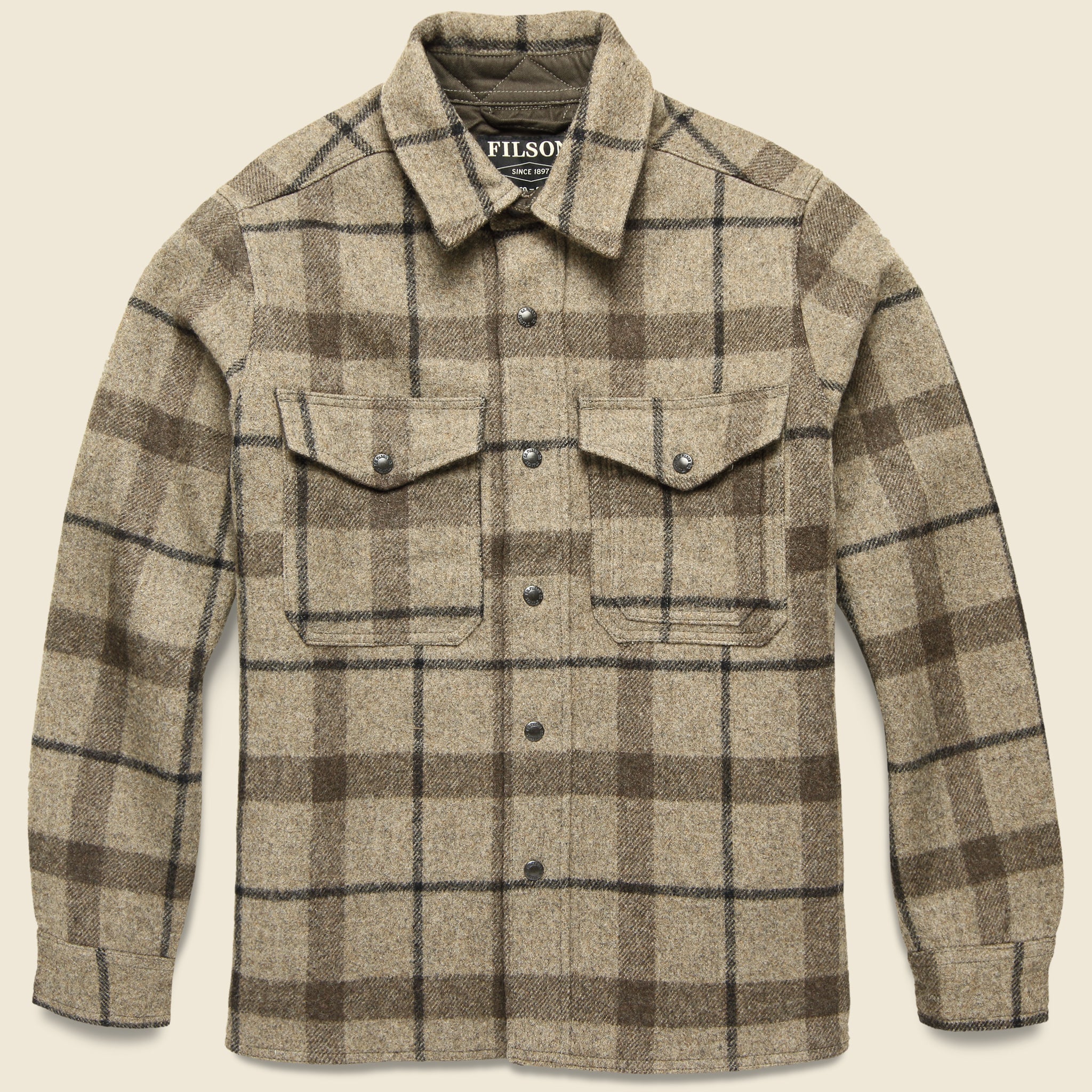 Mackinaw Jac Shirt - Taupe/Brown/Black
