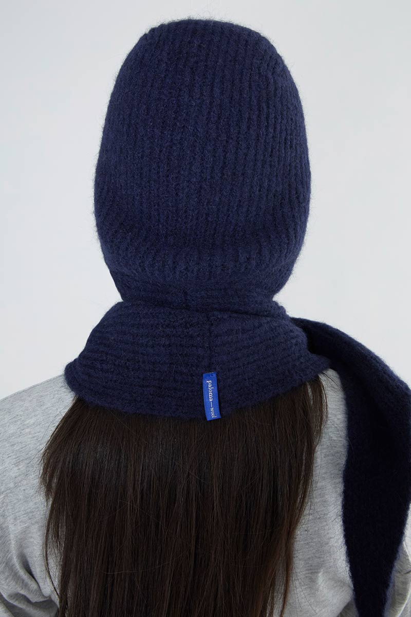 PALOMA WOOL | COUCOU BALACLAVA / BLUE ウールニットバラクラバ – STOCK