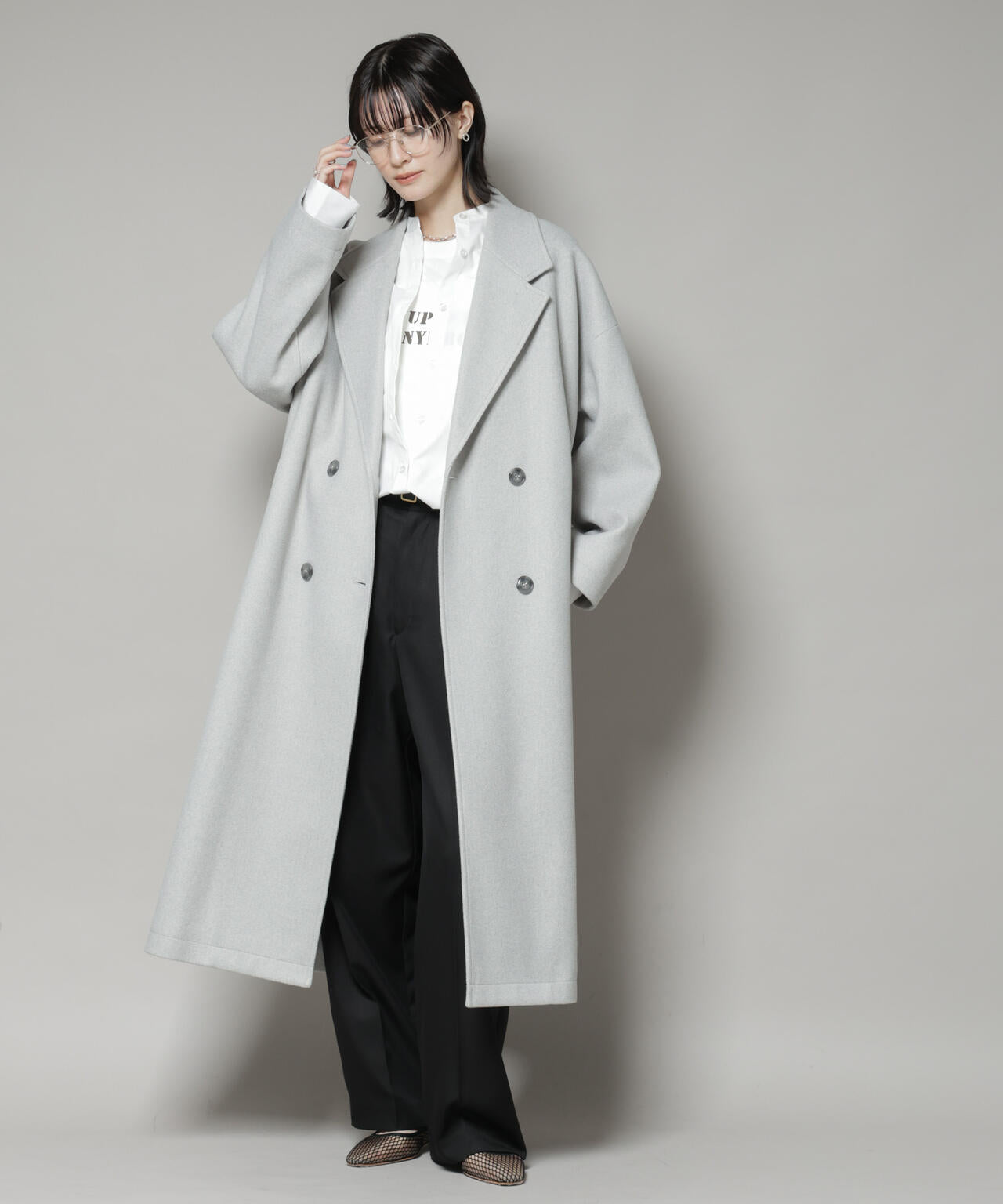 メルトン ジャージー チェスター ロングコート