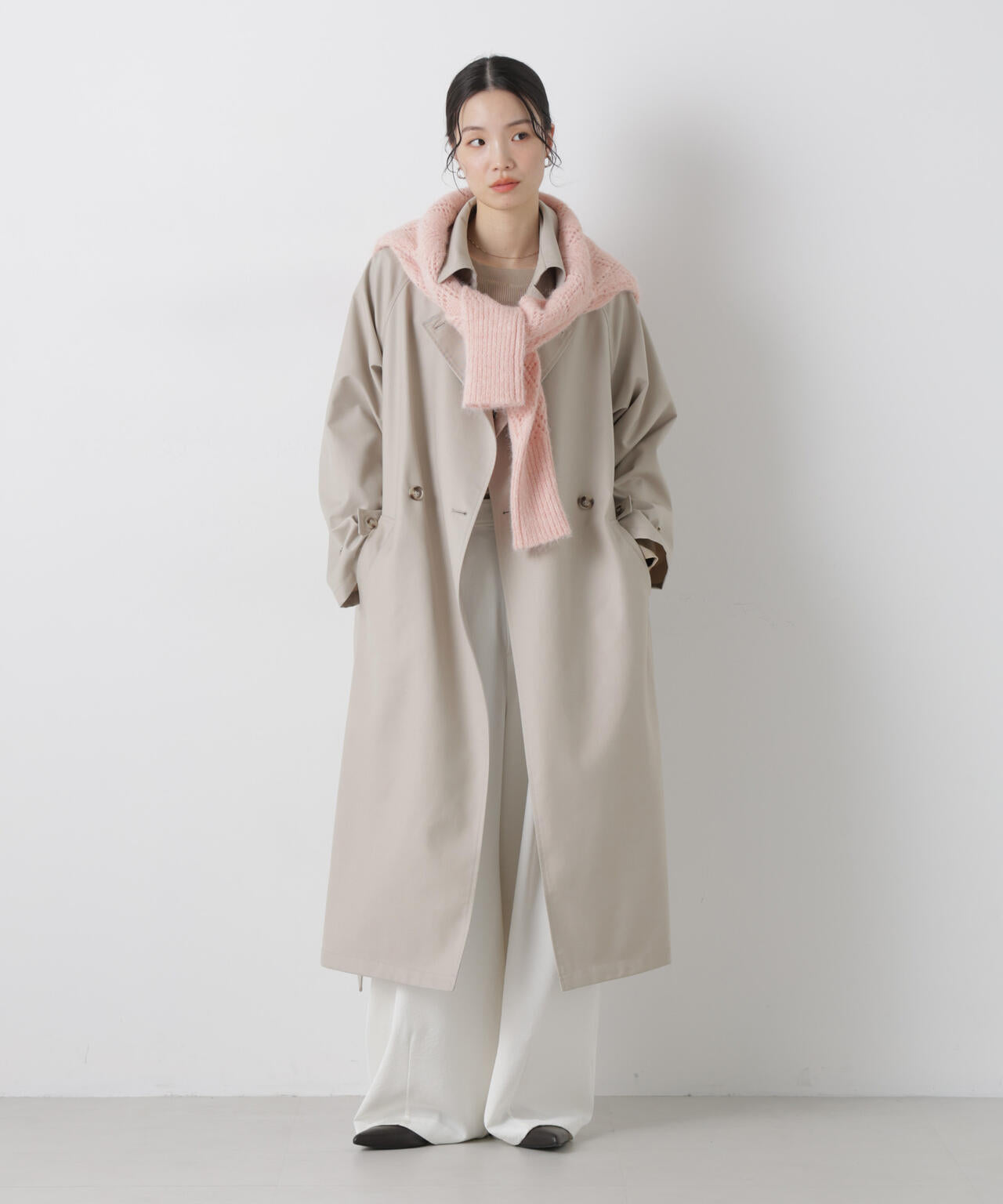 撥水 ＆ 花粉ガード トレンチコート
