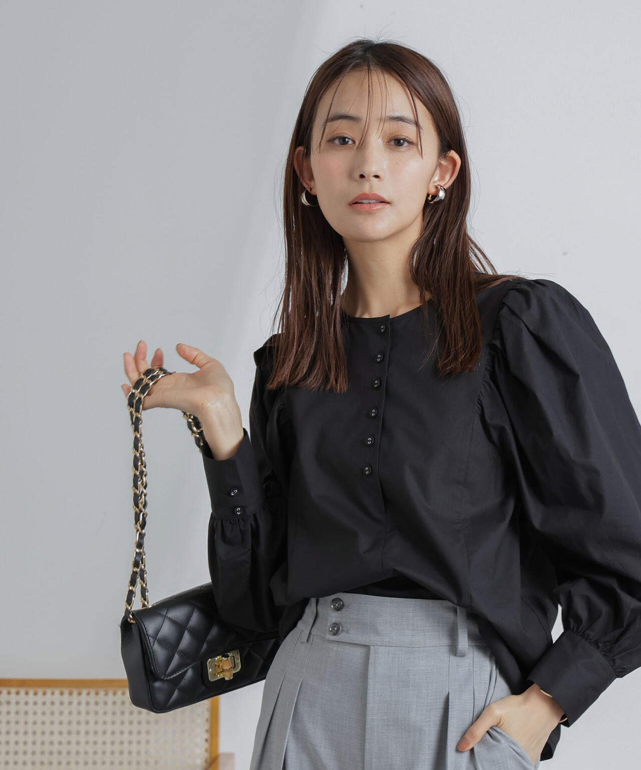 ボリューム スリーブ ブラウス