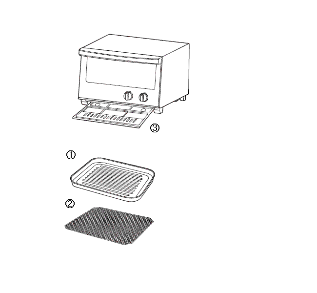 TS-D047 ミラーガラスオーブントースター アフターパーツ