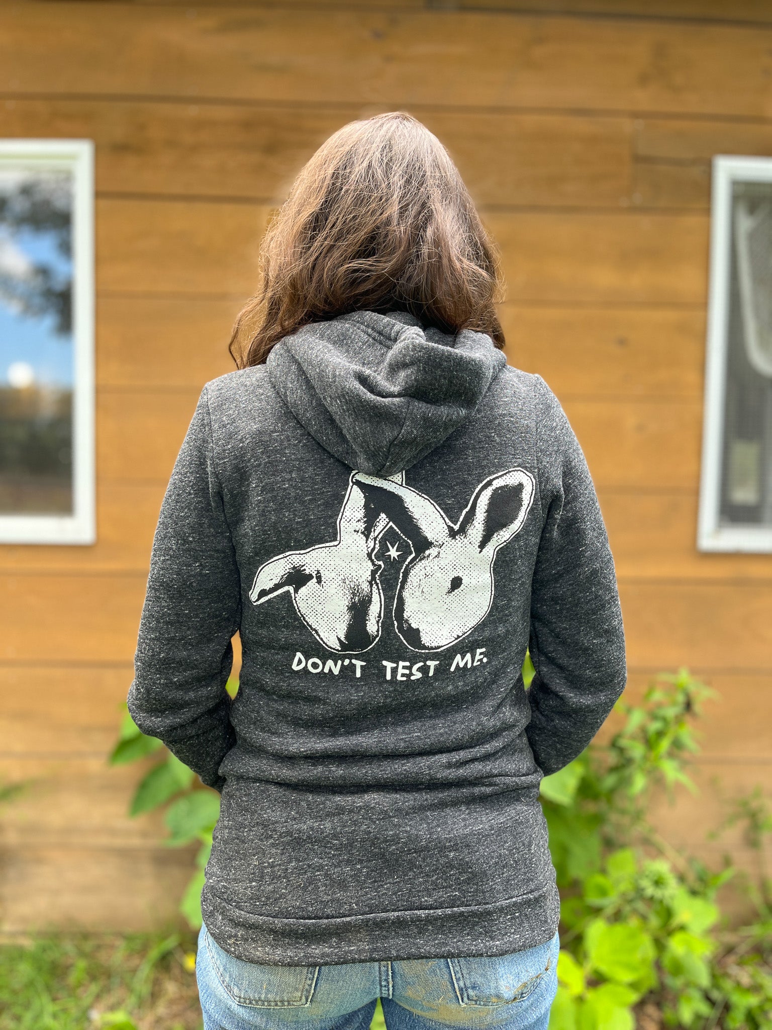 Don't Test Me Zipper Hoodie – Woodstock Sanctuary Store
