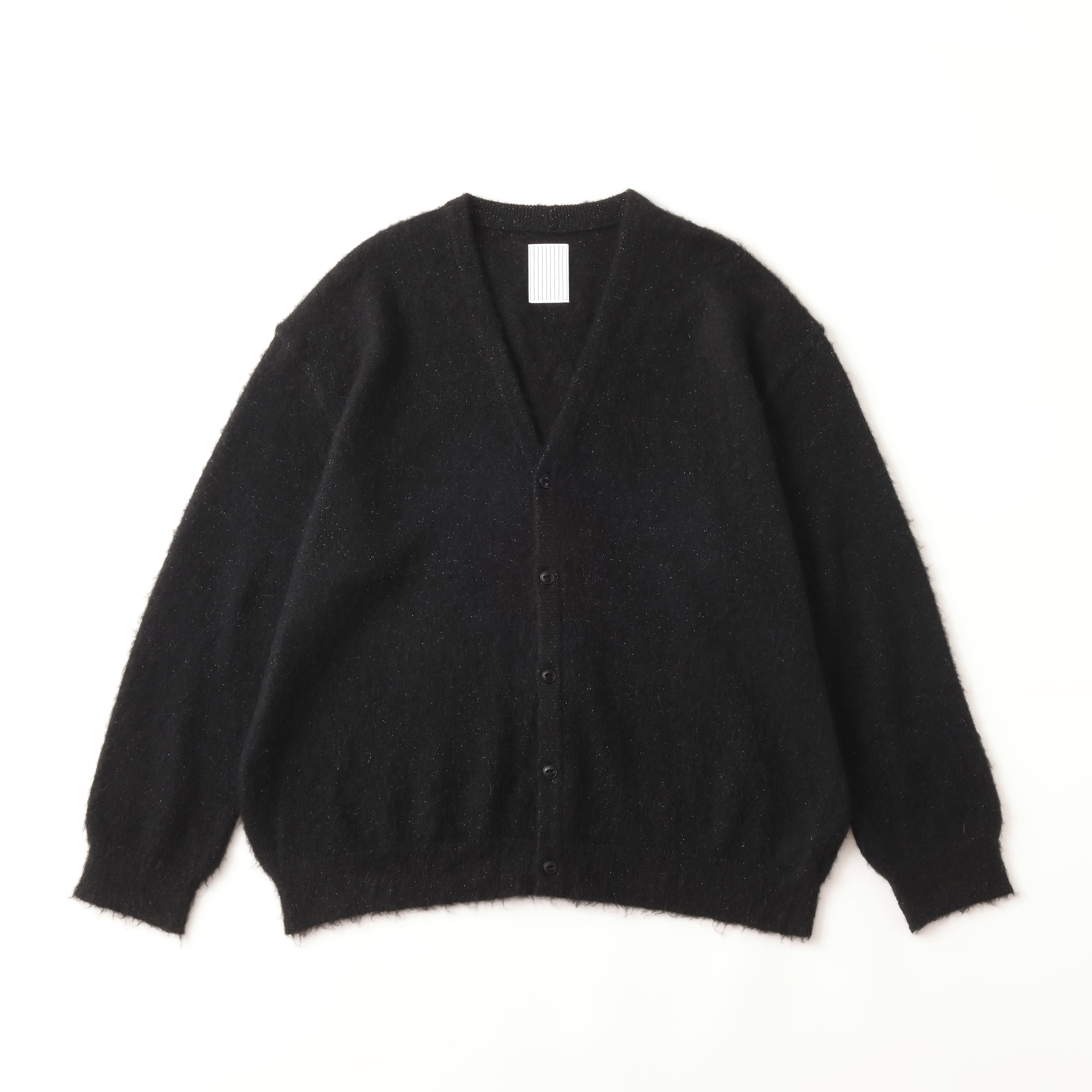 S.F.C LAME MOHAIR CARDIGAN - BLACK – STUDY SHOWROOM STORE
