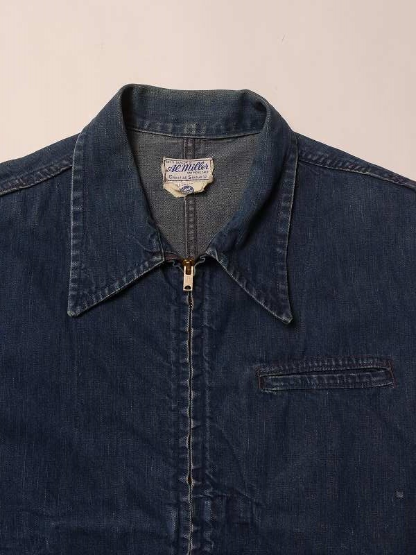 商品紹介 » 50's “Al.Miller” U.S.N. DENIM JACKET - Suntrap, Vintage