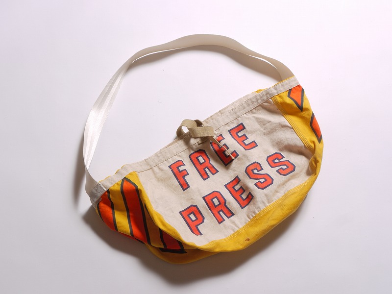 商品紹介 » OLD “FREE PRESS” NEWSPAPER BAG - Suntrap, Vintage