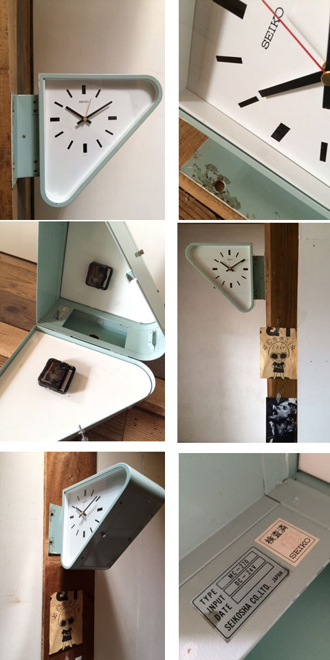 ビンテージ SEIKO/セイコー 船舶用時計 壁掛時計 ダブルフェイス 昭和