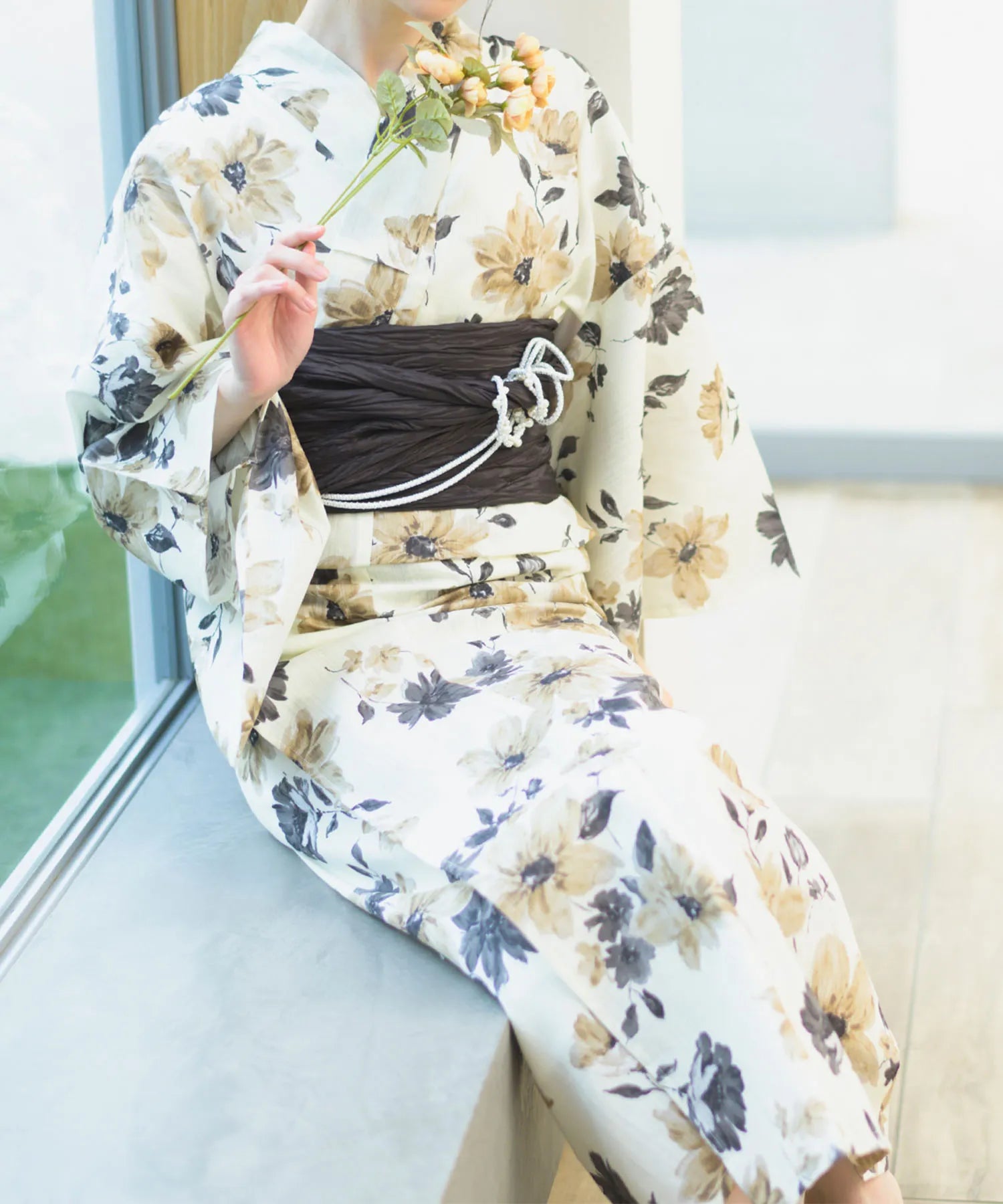 夏宵浴衣 色香花 4点セット(浴衣・兵児帯・腰紐×2) – shop-celen