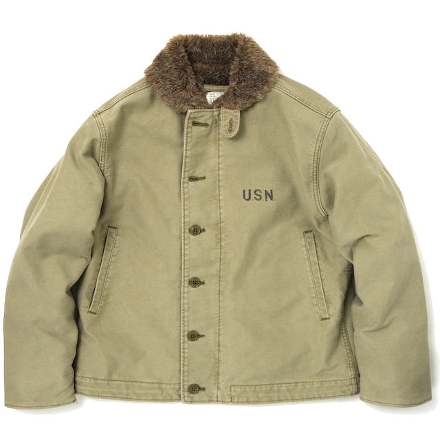 HOUSTON(ヒューストン) N-1デッキジャケット ユーズドモデル [TAN