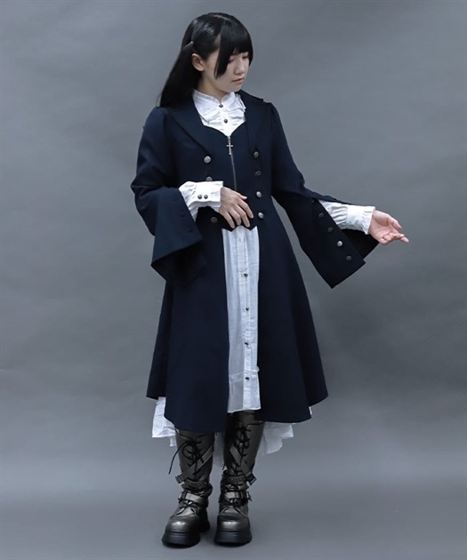 テーラー襟ロングコート | NIBBLE POISON | axes femme online shop