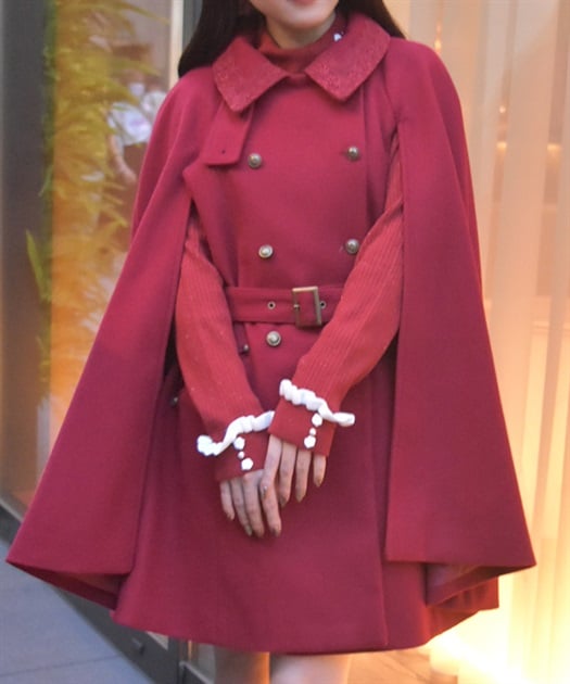 ダブルボタンケープコート | axes femme online shop