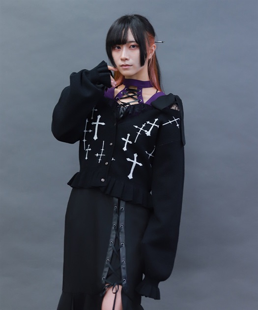 クロスジャカードニットカーディガン | NIBBLE POISON | axes femme