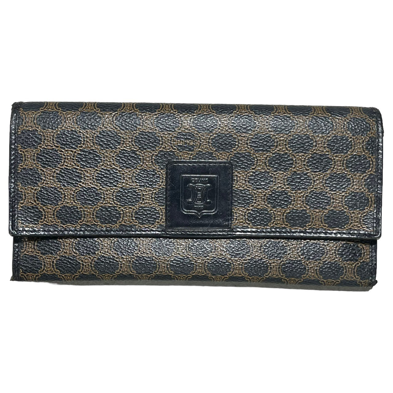 CELINE(セリーヌ) macadam pattern long wallet マカダム柄 長財布 M