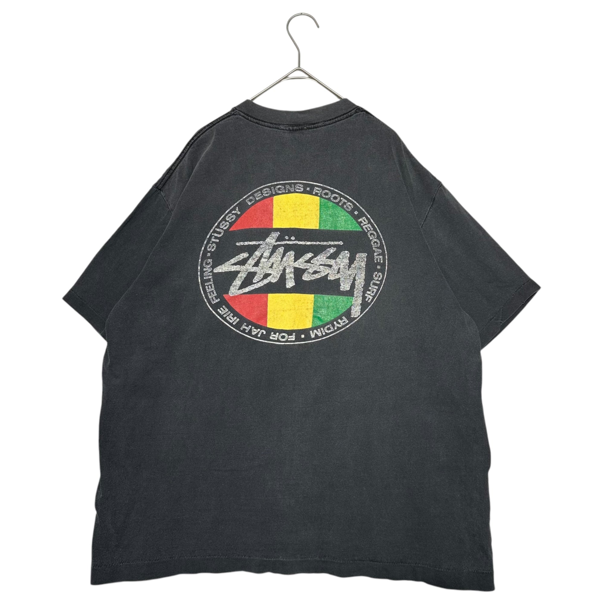 STUSSY(ステューシー) 80's Circle Rasta Color Logo Vintage T-Shirt