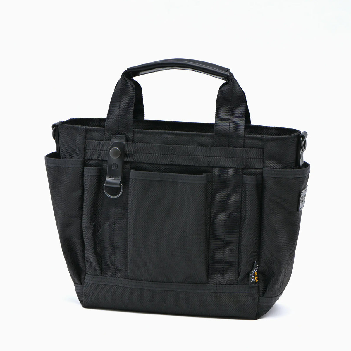 小さなガーデントート ポケットが沢山ミニトート コーデュラ®×本革