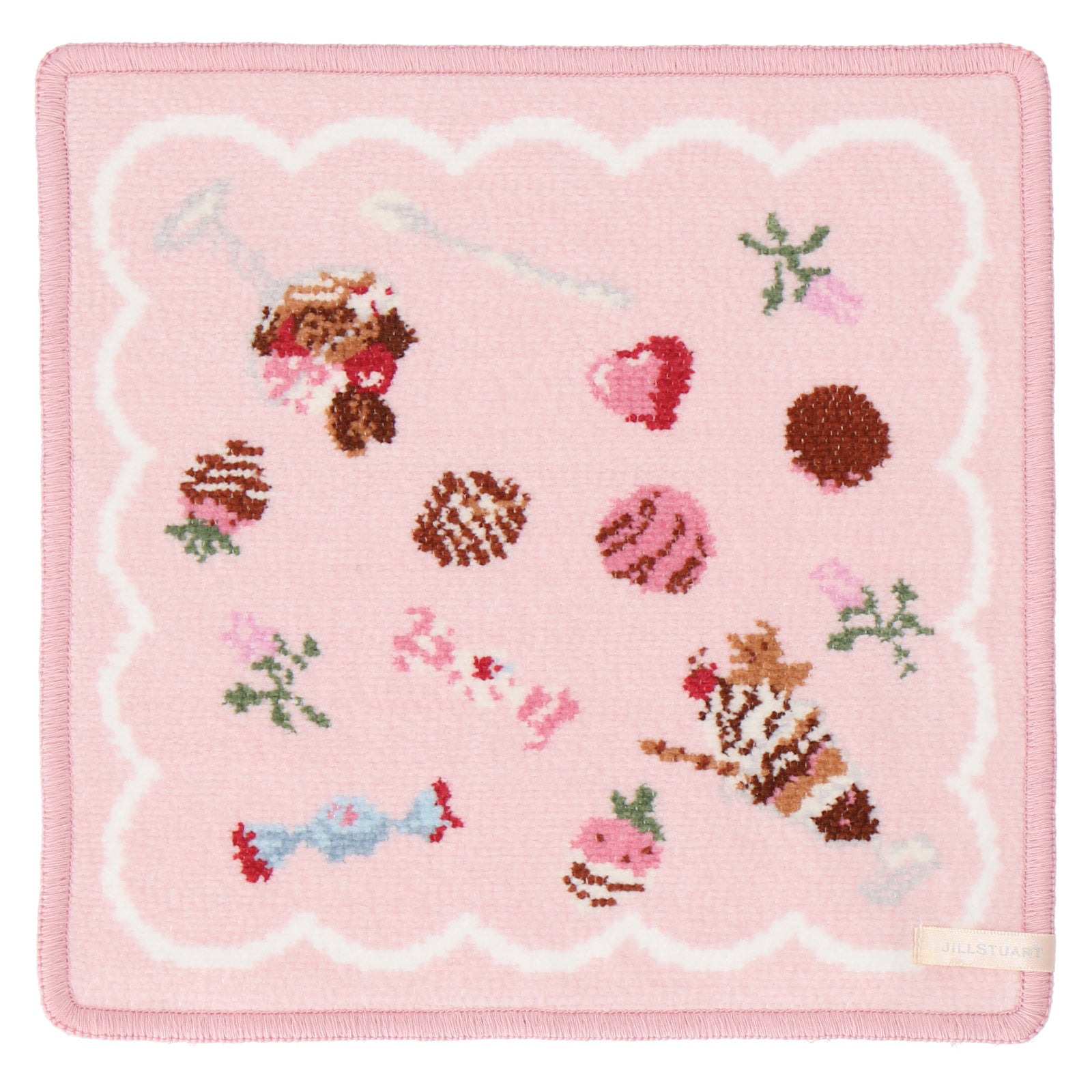 シェニールハンカチ スイーツ #092a ピンク – INTERMODE KAWABE