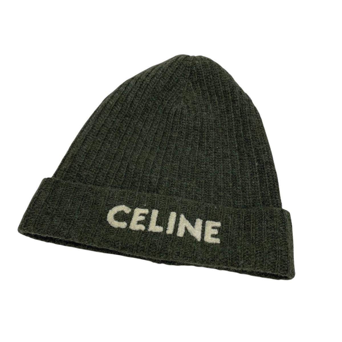 CELINE(セリーヌ) ニット帽2A35T242P 2A35T242P グリーン サイズ TU