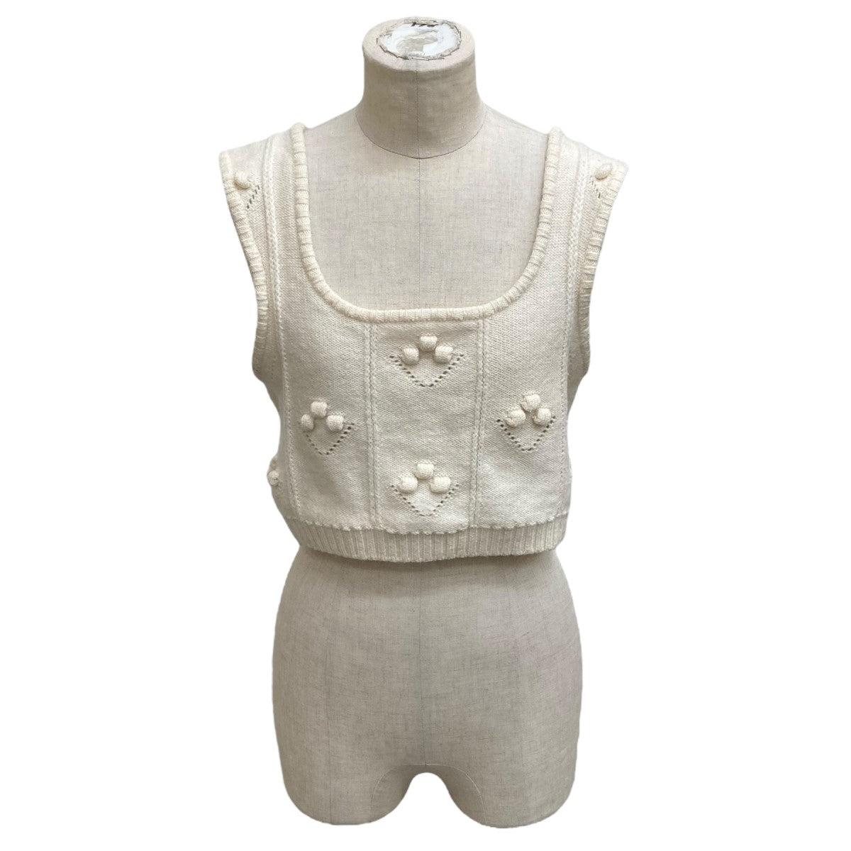 mame kurogouchi(マメクロゴウチ) Bubble Pattern Sleeveless Knitted